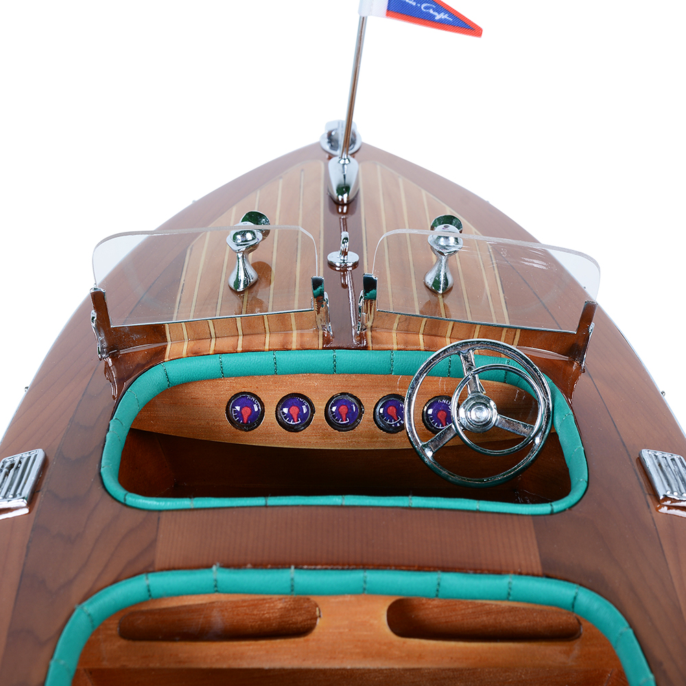 CHRIS CRAFT TRIPLE COCKPIT MODEL BOAT MEDIUM | High-quality | Fully Assembled Wooden Model boats For Wholesale