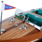 CHRIS CRAFT TRIPLE COCKPIT MODEL BOAT MEDIUM | High-quality | Fully Assembled Wooden Model boats For Wholesale