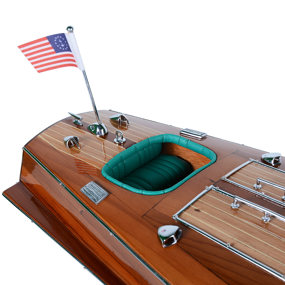 CHRIS CRAFT TRIPLE COCKPIT MODEL BOAT MEDIUM | High-quality | Fully Assembled Wooden Model boats For Wholesale