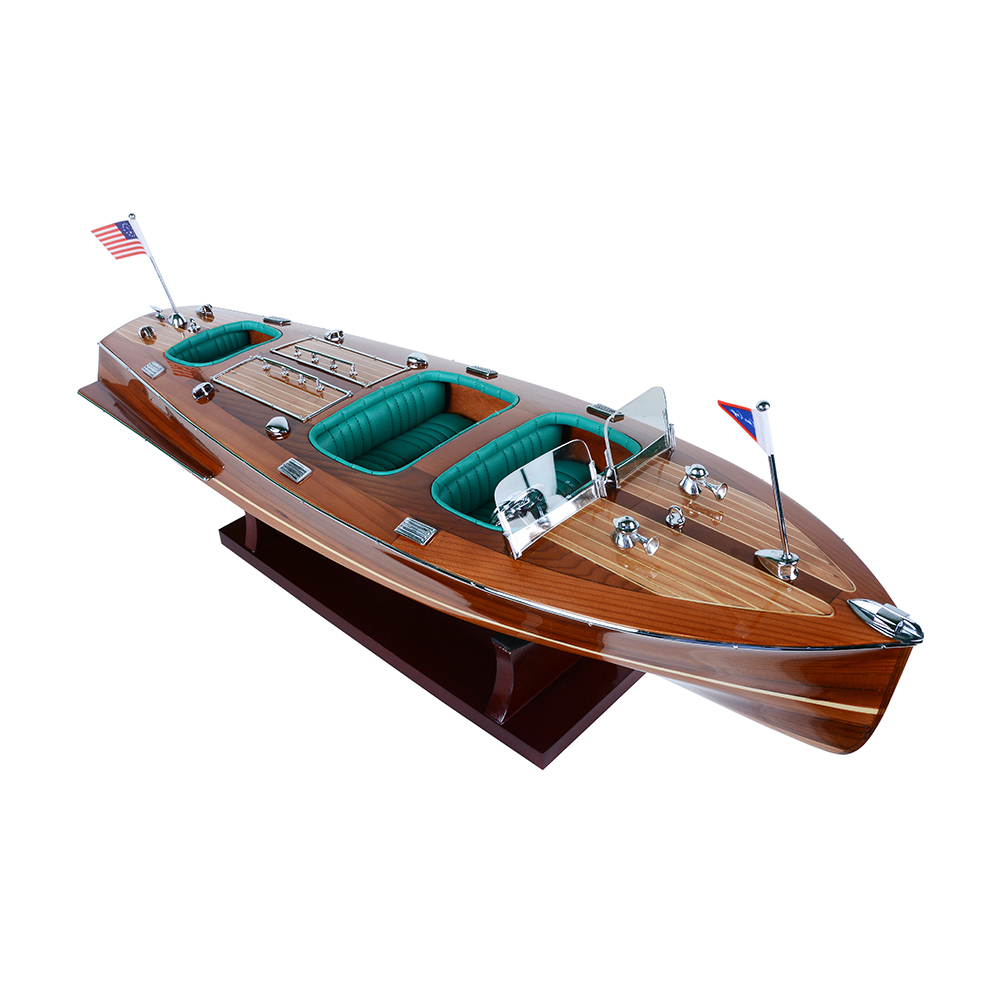 CHRIS CRAFT TRIPLE COCKPIT MODEL BOAT MEDIUM | High-quality | Fully Assembled Wooden Model boats For Wholesale