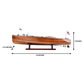 CHRIS CRAFT TRIPLE COCKPIT MODEL BOAT MEDIUM | High-quality | Fully Assembled Wooden Model boats For Wholesale