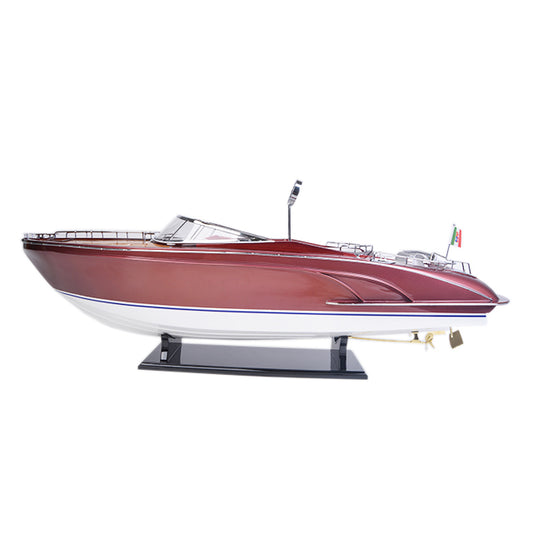 RIVA RAMA WITH WINE HOLDER L90 | High-quality | Fully Assembled Wooden Model boats For Wholesale
