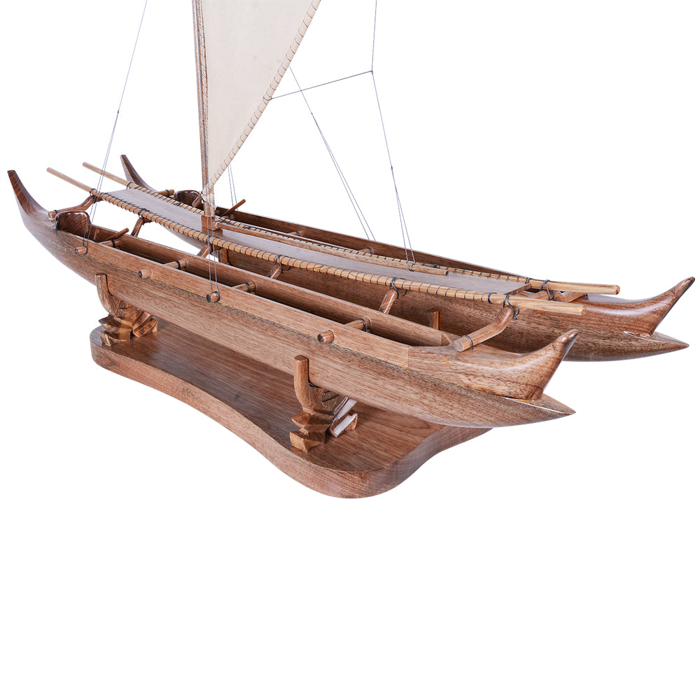 B523 - Antique Hawaiian outrigger 36-inch