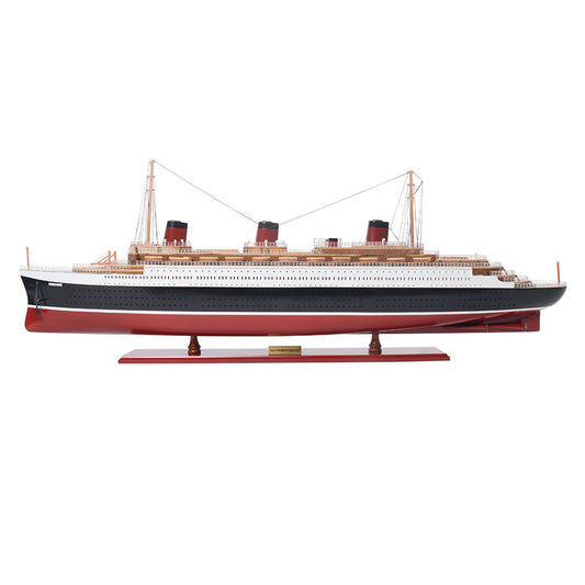 NORMANDIE CRUISE SHIP MODEL PAINTED LARGE| Museum-quality Cruiser| Fully Assembled Wooden Model Ship For Wholesale