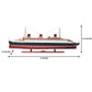 NORMANDIE CRUISE SHIP MODEL PAINTED LARGE| Museum-quality Cruiser| Fully Assembled Wooden Model Ship For Wholesale