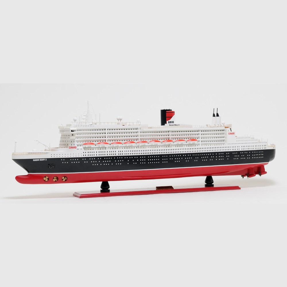 QUEEN MARY II CRUISE SHIP MODEL L | High-quality Cruiser| Fully Assembled Wooden Model Ship For Wholesale