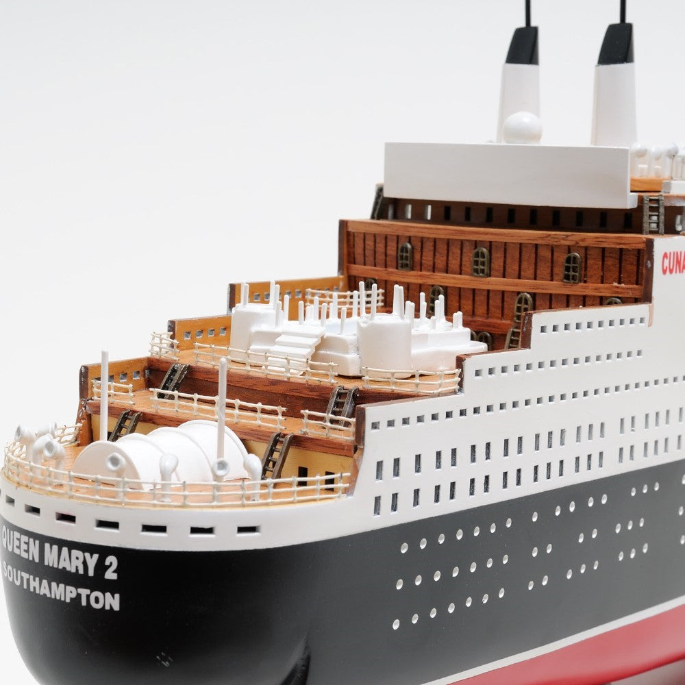 QUEEN MARY II CRUISE SHIP MODEL L | High-quality Cruiser| Fully Assembled Wooden Model Ship For Wholesale