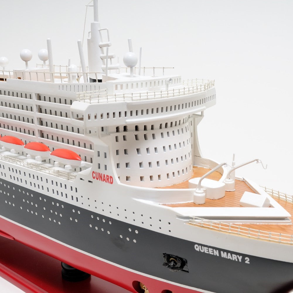 QUEEN MARY II CRUISE SHIP MODEL L | High-quality Cruiser| Fully Assembled Wooden Model Ship For Wholesale