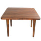 NAUTICAL TABLE WITH INLAY WOOD STRIPES SMALL