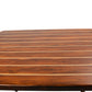 NAUTICAL TABLE WITH INLAY WOOD STRIPES SMALL