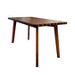 NAUTICAL TABLE WITH INLAY WOOD STRIPES MEDIUM