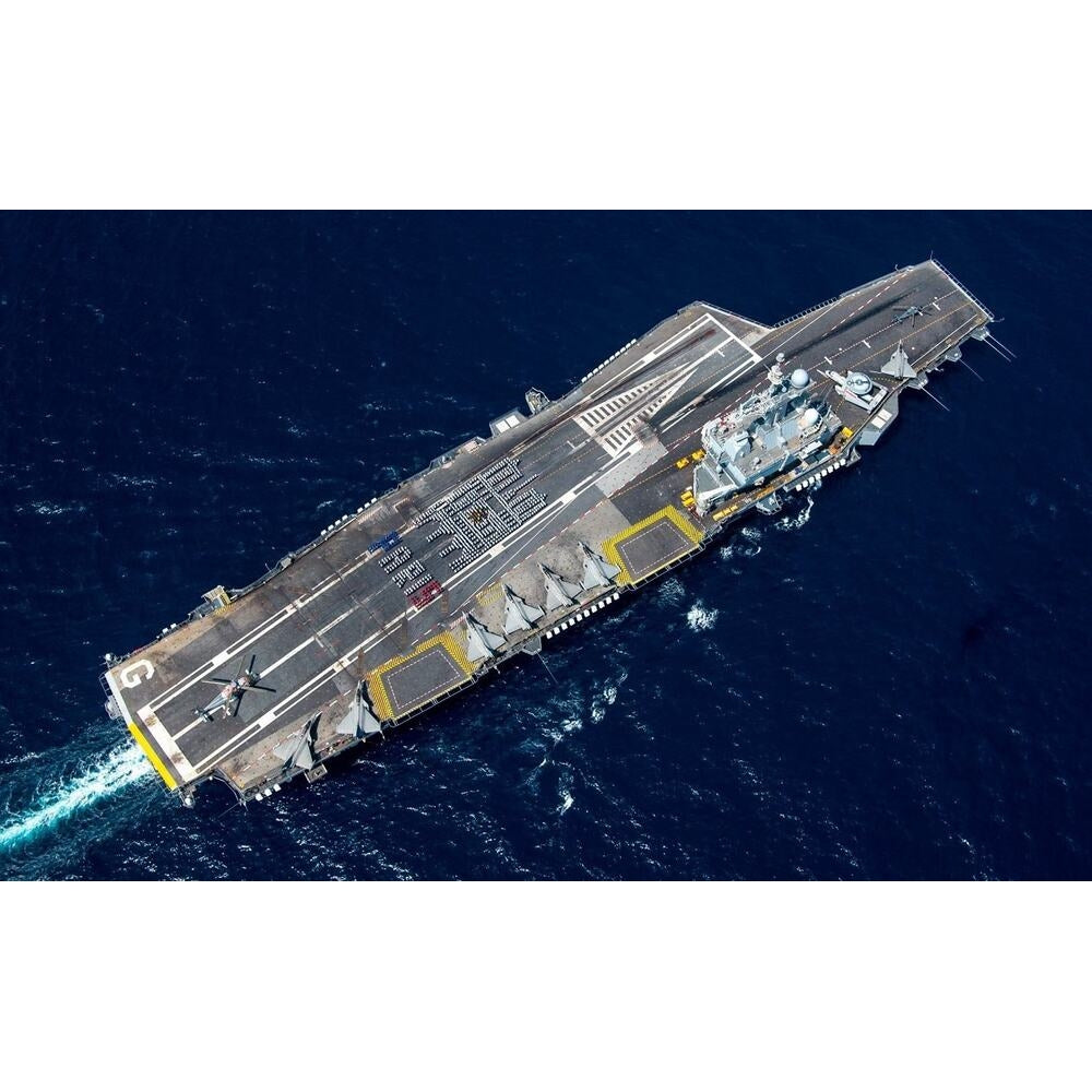 French Charles de Gaulle (R91) 30 Inches Aircraft Carrier Model