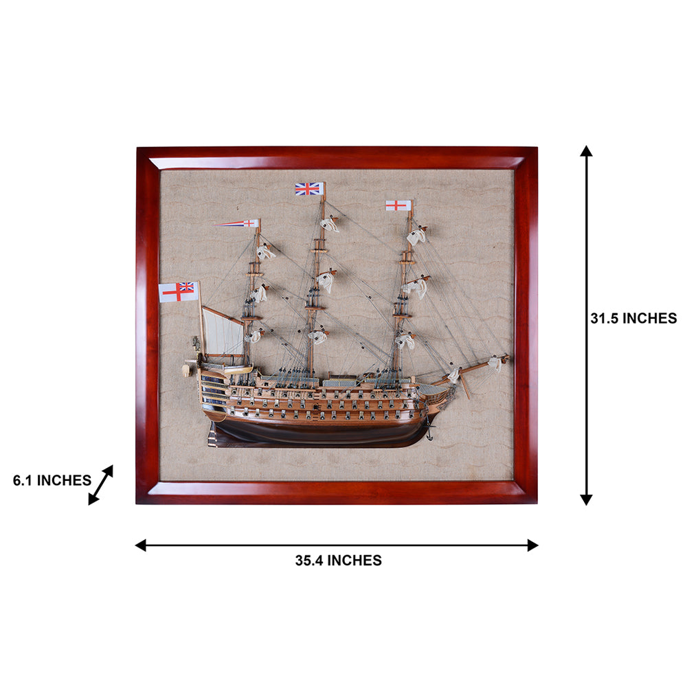HMS Victory Half - Ship 33 Inches L
