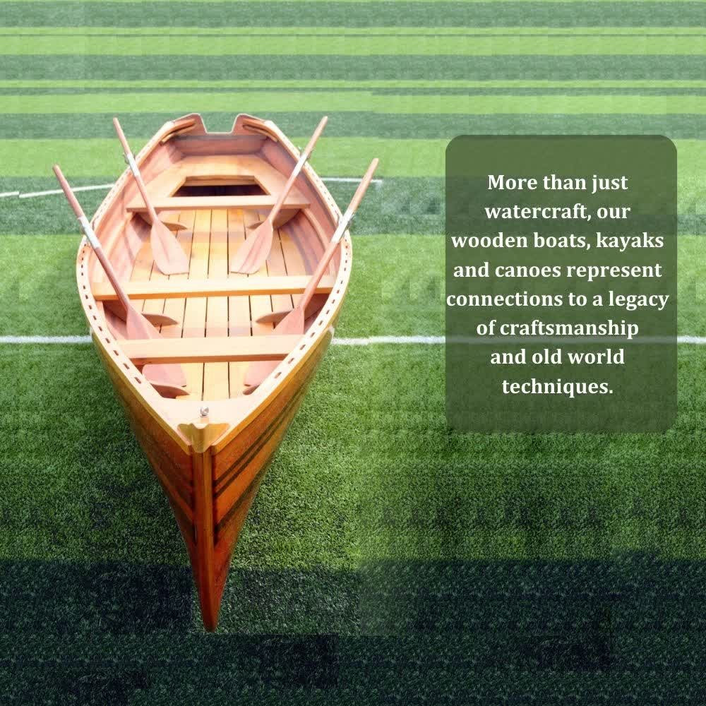 REAL WHITEHALL DINGHY TRANSOM CUT OUT 17 | Wooden Kayak |  Boat | Canoe with Paddles for fishing and water sports For Wholesale