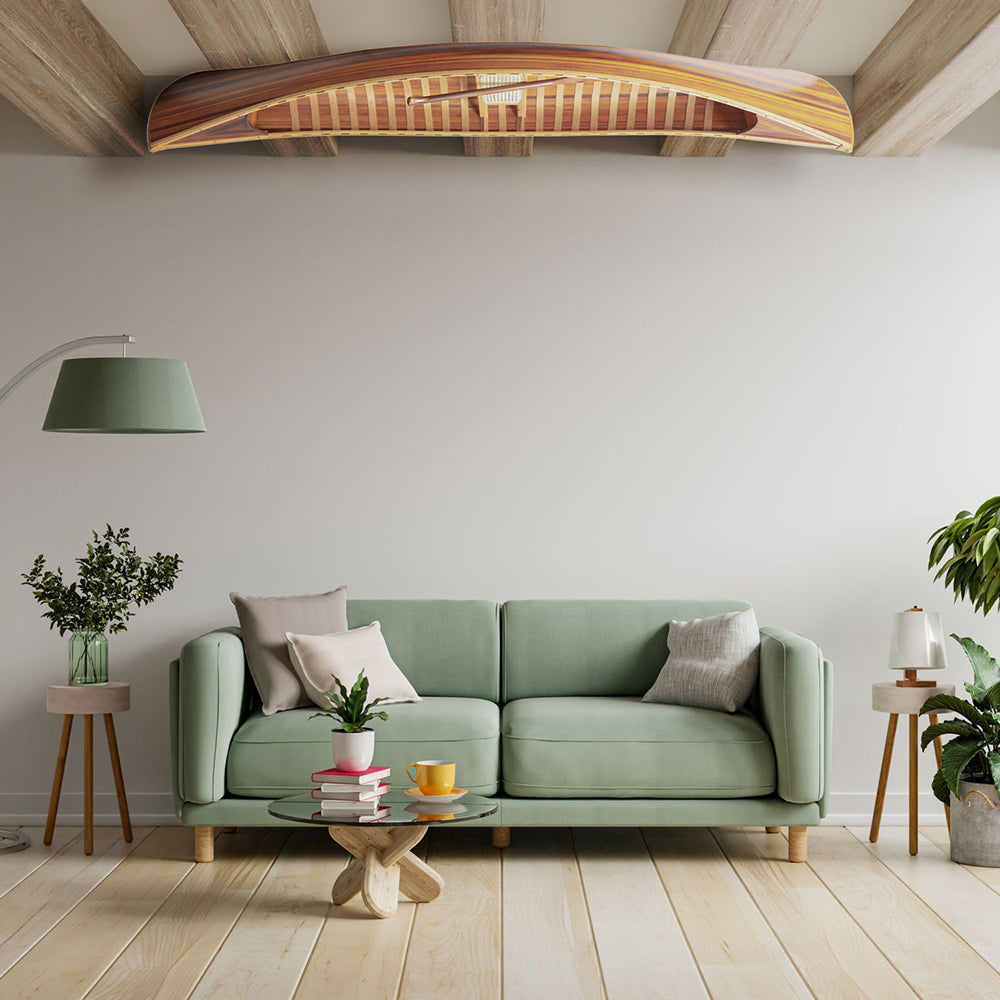 CANOE WITH RIBS CURVED BOW MATTE FINISH 10Â€™ L300 | Wooden Kayak | Boat | Canoe with Paddles for fishing and water sports For Wholesale