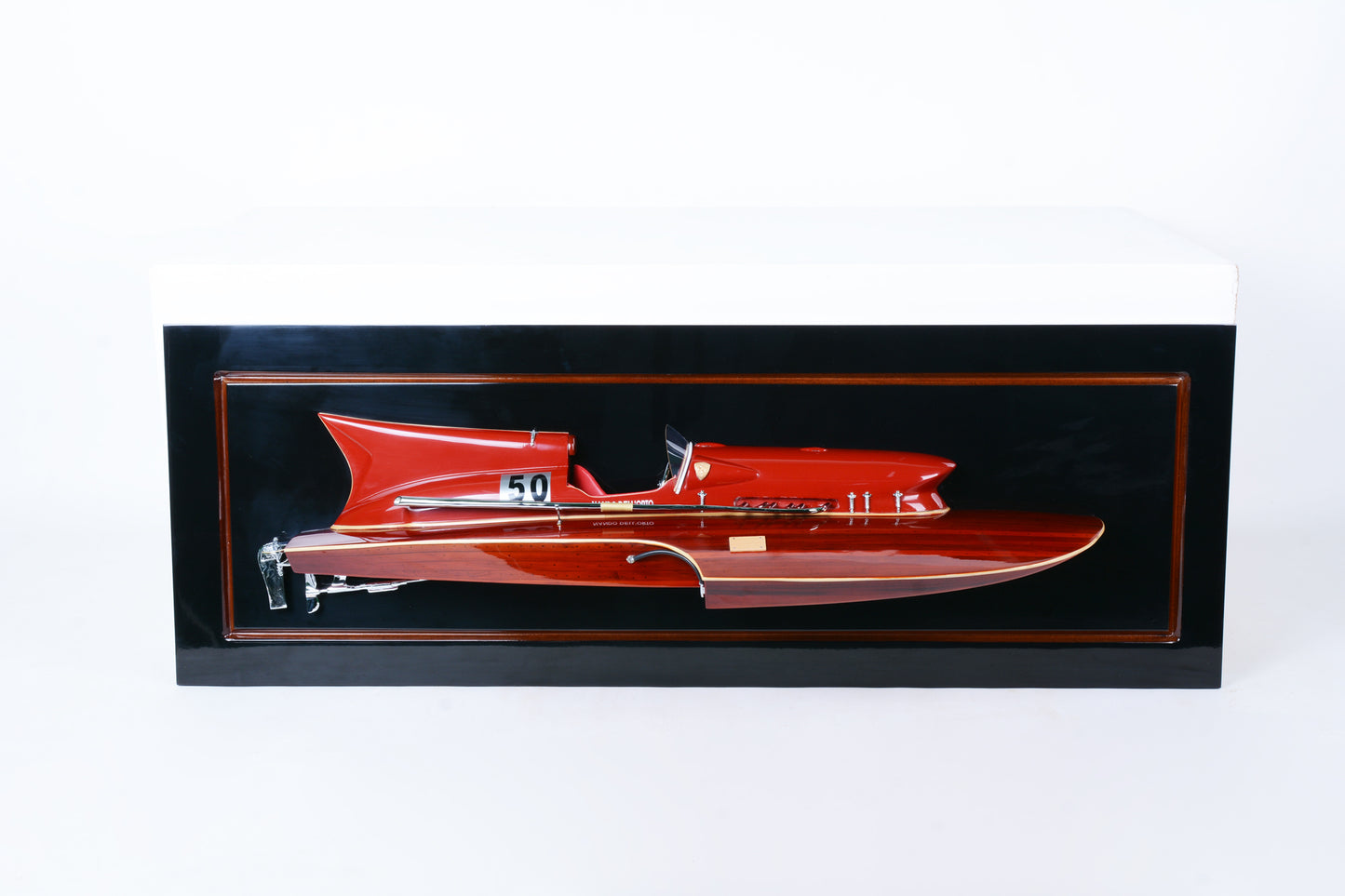 FERRARI HYDROPLANE HALF HULL L90 | High-quality | Fully Assembled Wooden Ship Models For Wholesale
