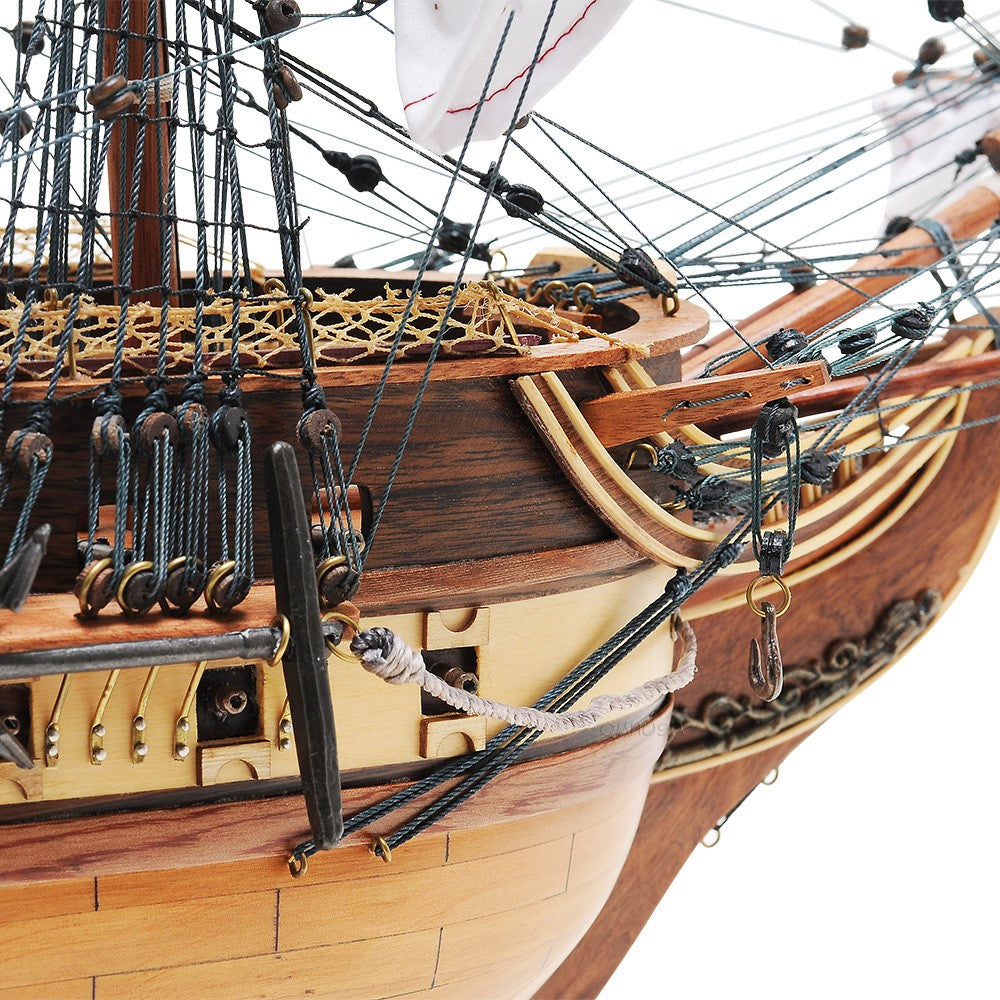 Exclusive 34-inch USS Constitution Wooden Model Ship - High-Quality