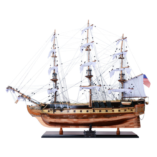 Exclusive 34-inch USS Constitution Wooden Model Ship - High-Quality