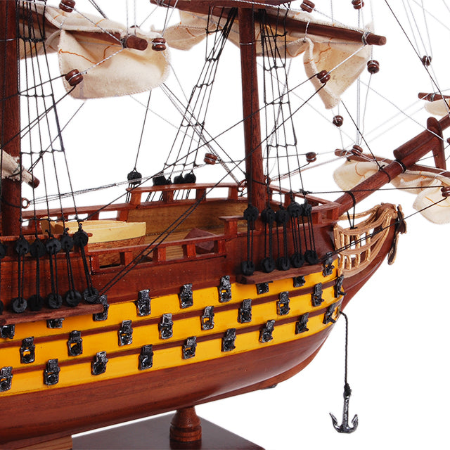 HMS VICTORY PAINTED L45 | High-quality | Fully Assembled Wooden Ship Models For Wholesale
