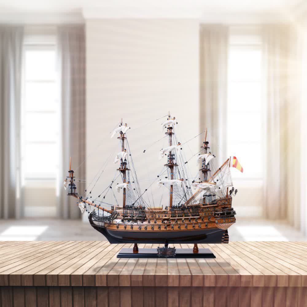 SAN FELIPE MODEL SHIP L60 | High-quality | Fully Assembled Wooden Ship Models For Wholesale