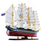 KRUZENSHTERN PAINTED L80CM | High-quality | Fully Assembled Wooden Ship Models For Wholesale