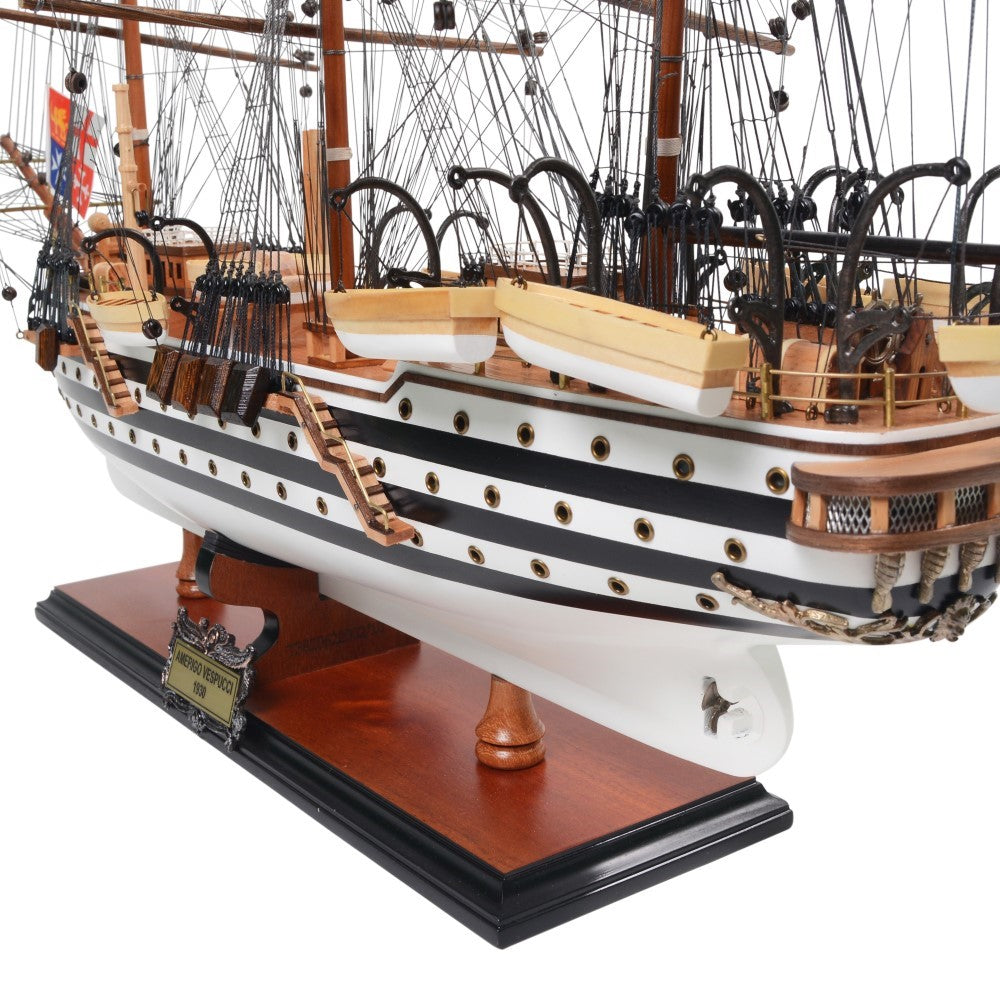 AMERIGO VESPUCCI MODEL SHIP PAINTED MEDIUM | High-quality | Fully Assembled Wooden Ship Models For Wholesale