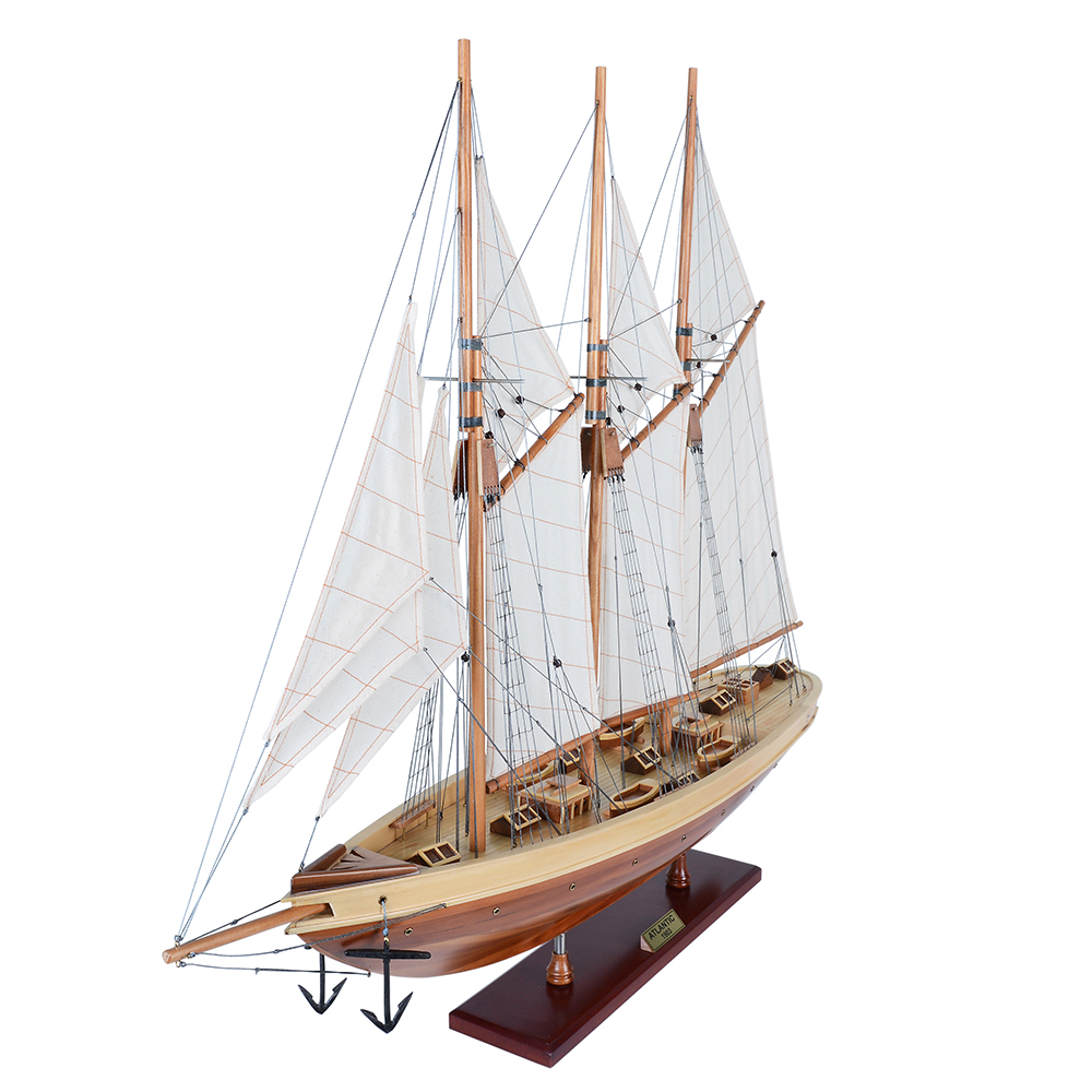 ATLANTIC YACHT Model Yacht| Fully Assembled Wooden Ship Model For Wholesale