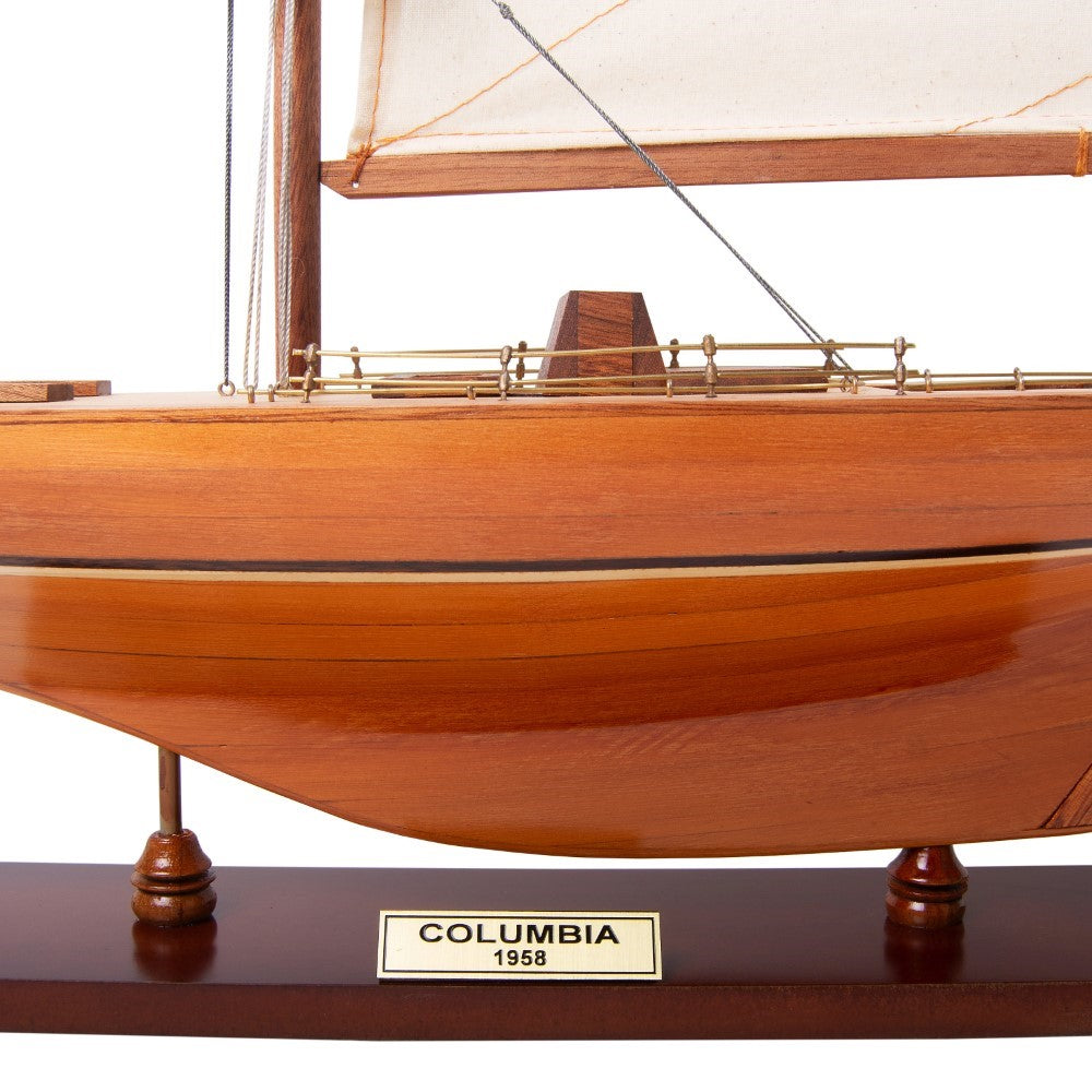 COLUMBIA Model Yacht Medium  Fully Assembled Wooden Ship Model For Wholesalec