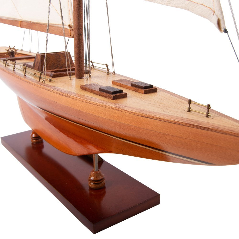 COLUMBIA Model Yacht Medium  Fully Assembled Wooden Ship Model For Wholesalec