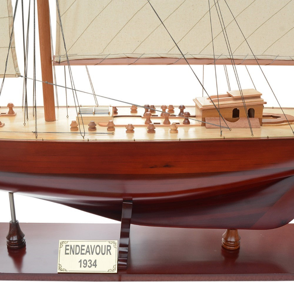 ENDEAVOUR XXL Model Yacht - Fully Assembled Wooden Ship Model For Wholesale