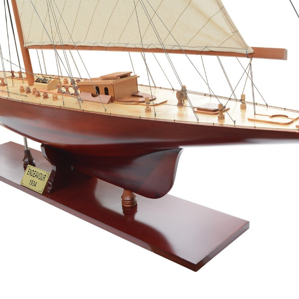 ENDEAVOUR XXL Model Yacht - Fully Assembled Wooden Ship Model For Wholesale