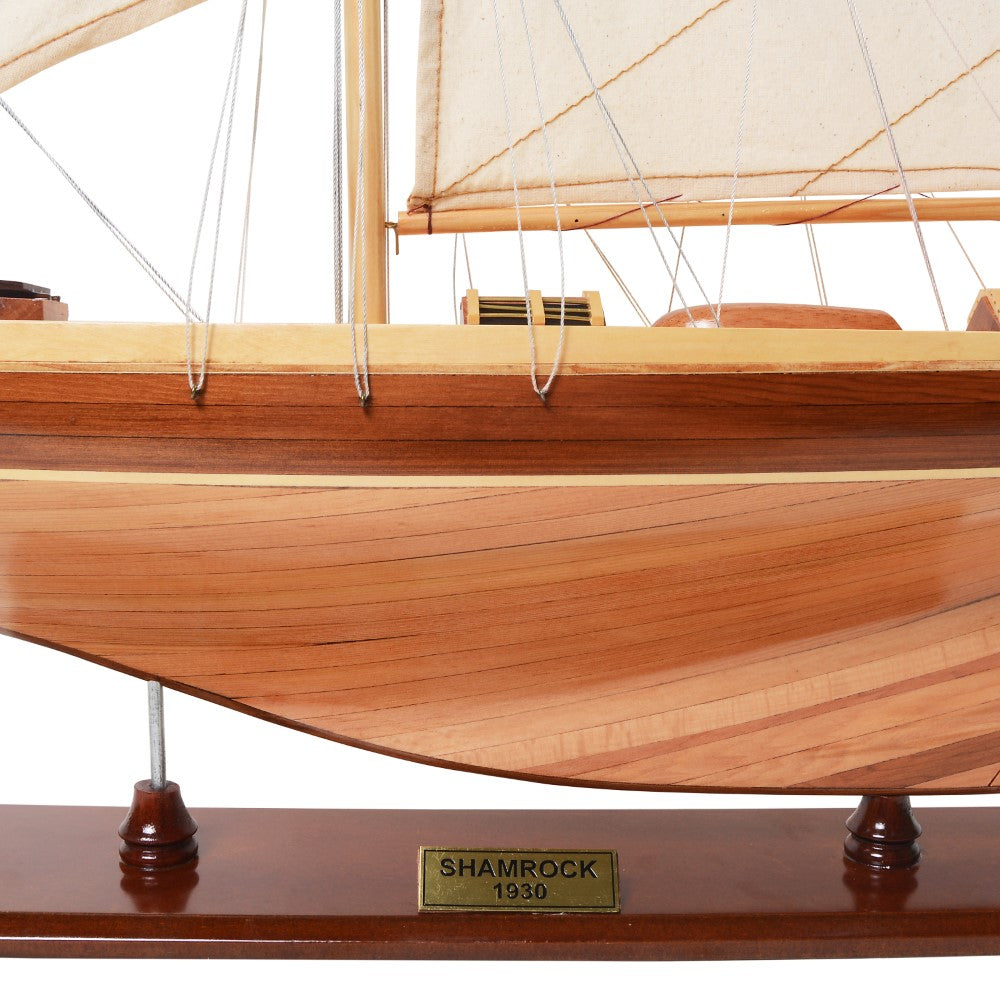 SHAMROCK Model Yacht L | Fully Assembled Wooden Ship Model For Wholesale