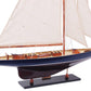 SHAMROCK DARK BLUE & BROWN PAINTED | Fully Assembled Wooden Model boats For Wholesale