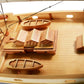 BLUENOSE II PAINTED L Model Yatch Partially Assembled Wooden Yacht Model For Wholesale