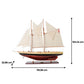 BLUENOSE II PAINTED L Model Yatch Partially Assembled Wooden Yacht Model For Wholesale