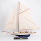 Defender Painted Large Sailboat Schooner Yacht Model 31 Inches Long
