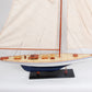 Defender Painted Large Sailboat Schooner Yacht Model 31 Inches Long