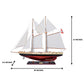 BLUENOSE II PAINTED MEDIUM Model Yacht | Partially Assembled Wooden Yacht Model For Wholesale