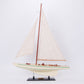 COLUMBIA PAINTED MODEL YACHT MEDIUM | Fully Assembled Wooden Ship Model For Wholesale