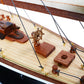 ENDEAVOUR BLACK WHITE PAINTED L60 | Fully Assembled Wooden Ship Model For Wholesale