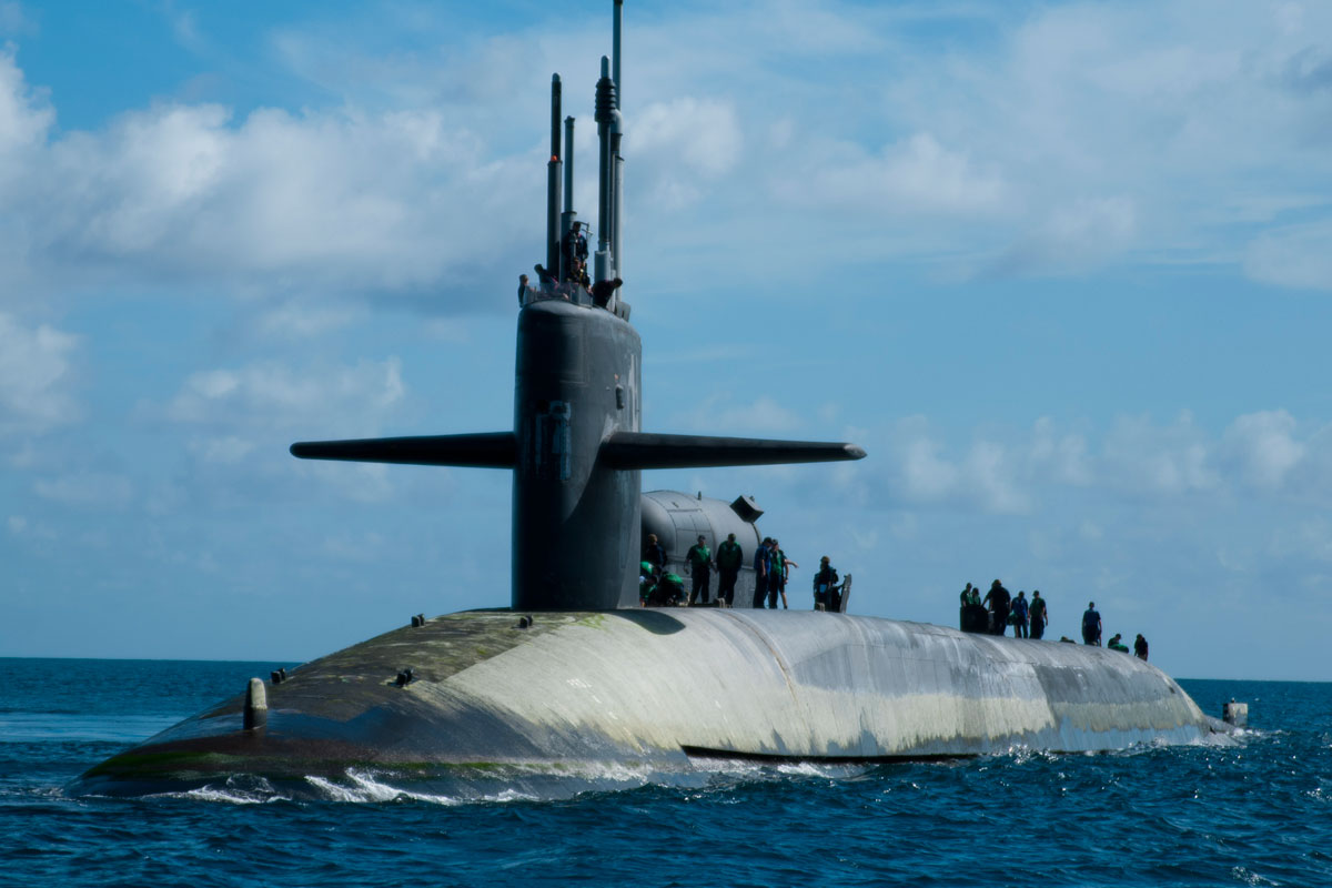 USS Ohio Submarine (SSBN-726) 36 Inches Model