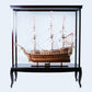 HMS VICTORY MODEL SHIP 56L WITH DISPLAY CASE XL NO GLASS | High-quality | Fully Assembled Wooden Ship Models