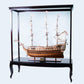HMS VICTORY MODEL SHIP 56L WITH DISPLAY CASE XL NO GLASS | High-quality | Fully Assembled Wooden Ship Models