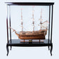 HMS VICTORY MODEL SHIP 56L WITH DISPLAY CASE XL NO GLASS | High-quality | Fully Assembled Wooden Ship Models