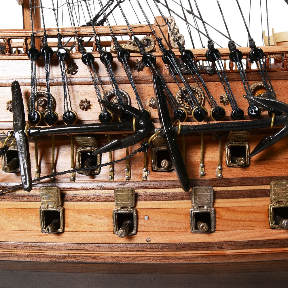 SAN FELIPE LARGE WITH FLOOR DISPLAY CASE | High-quality | Fully Assembled Wooden Ship Models For Wholesale