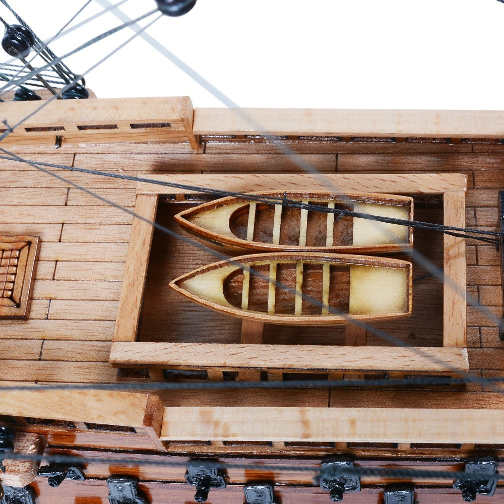 HMS VICTORY MODEL SHIP SMALL WITH DISPLAY CASE | High-quality | Fully Assembled Wooden Ship Models