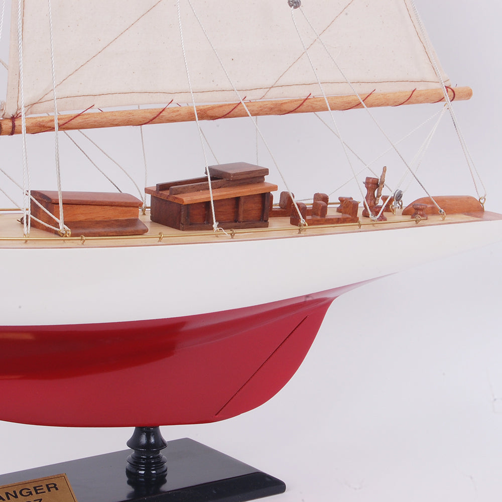 Ranger Painted Model Yacht Large | Fully Assembled Wooden Ship Model For Wholesale