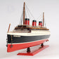 NORMANDIE CRUISE SHIP MODEL PAINTED | High-quality Cruiser| Fully Assembled Wooden Model Ship For Wholesale
