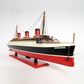 NORMANDIE CRUISE SHIP MODEL PAINTED | High-quality Cruiser| Fully Assembled Wooden Model Ship For Wholesale