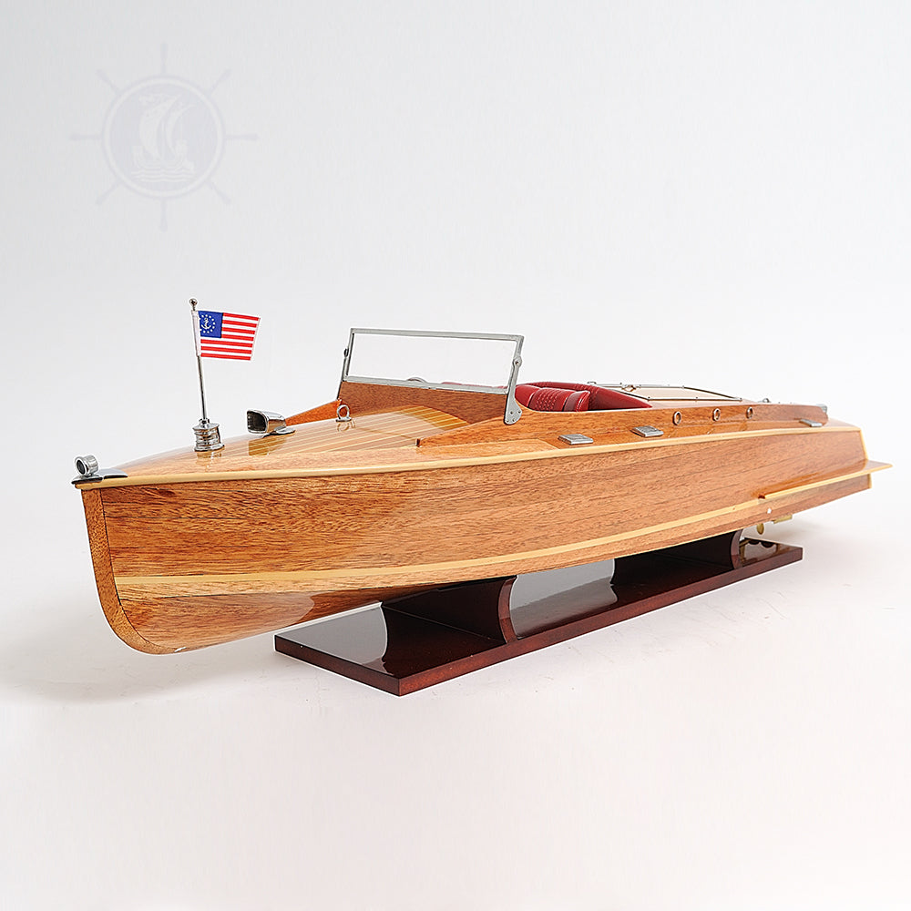 CHRIS CRAFT RUNABOUT MODEL BOAT L80 | High-quality | Fully Assembled Wooden Model boats For Wholesale